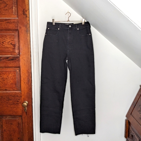 Everlane Denim - EVERLANE The Way High Jean in Coal Raw Hem NEW Size 29 Long